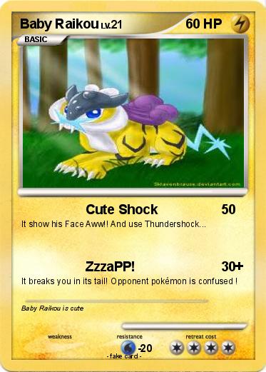 Pokemon Baby Raikou