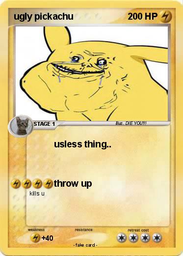 Pokemon ugly pickachu
