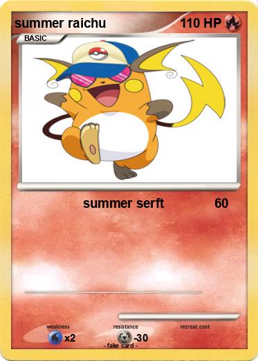 Pokemon summer raichu
