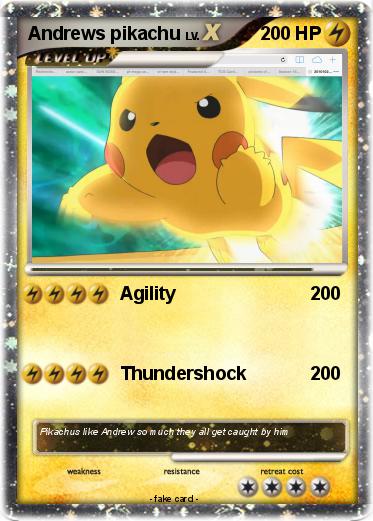 Pokemon Andrews pikachu