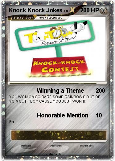 Pokemon Knock Knock Jokes