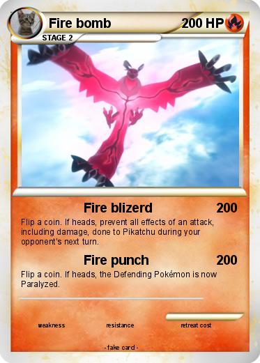 Pokemon Fire bomb