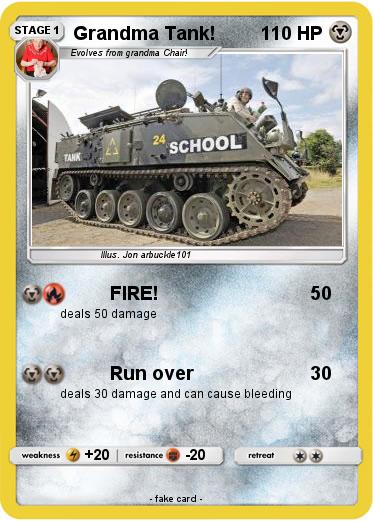 Pokemon Grandma Tank!