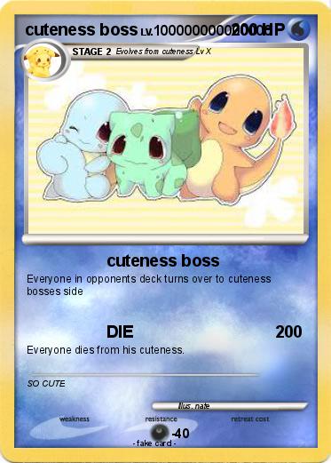 Pokemon cuteness boss