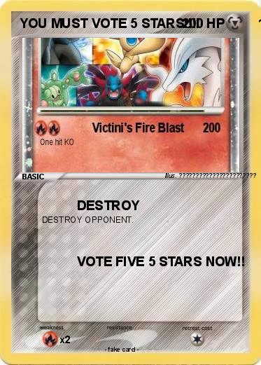 Pokemon YOU MUST VOTE 5 STARS!!!!                11111111111