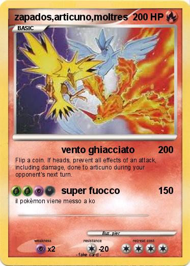 Pokemon zapados,articuno,moltres