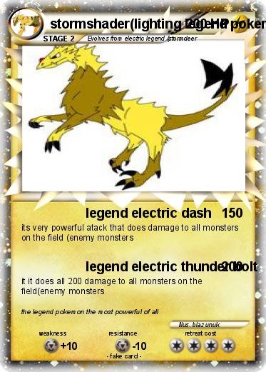 Pokemon stormshader(lighting legend pokemon)