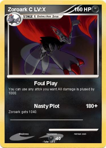 Pokemon Zoroark C LV:X