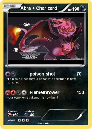 Pokemon Abra + Charizard