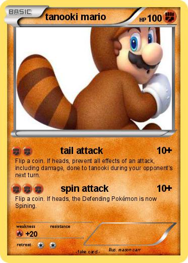 Pokemon tanooki mario