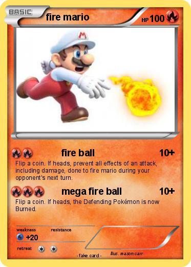 Pokemon fire mario