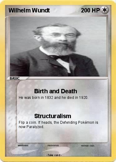Pokemon Wilhelm Wundt