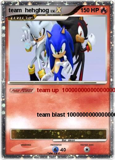 Pokemon team  hehghog
