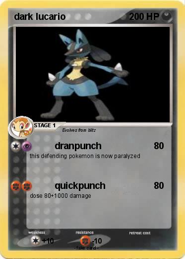 Pokemon dark lucario