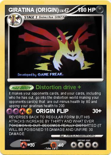 Pokemon GIRATINA (ORIGIN)
