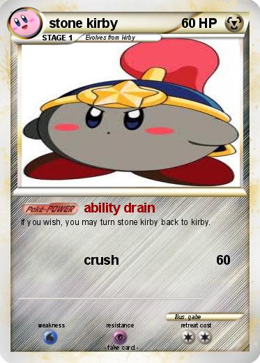 Pokemon stone kirby