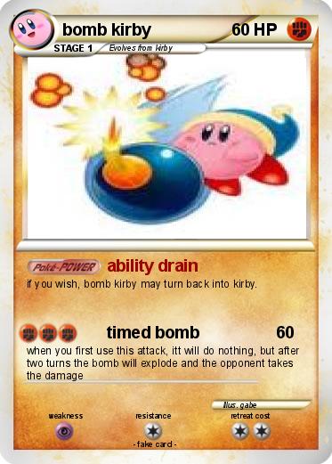 Pokemon bomb kirby
