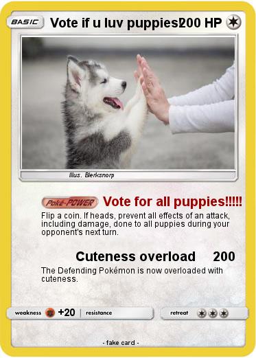 Pokemon Vote if u luv puppies!