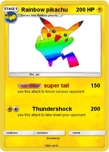 Pokemon Rainbow pikachu