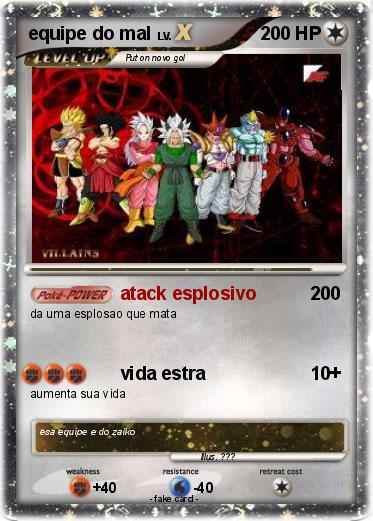 Pokemon equipe do mal