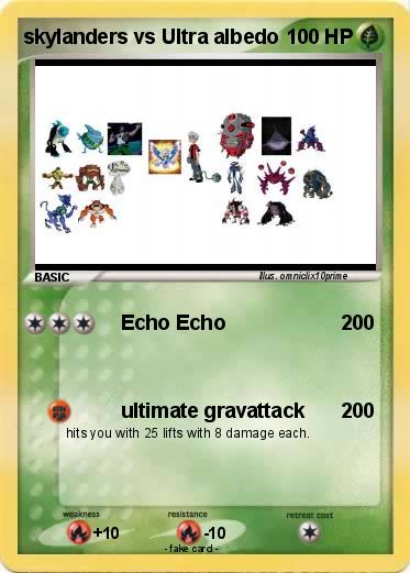 Pokemon skylanders vs Ultra albedo