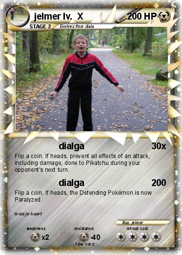 Pokemon jelmer lv.  X