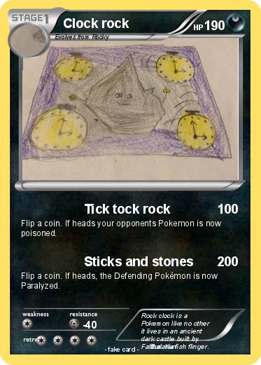 Pokemon Clock rock