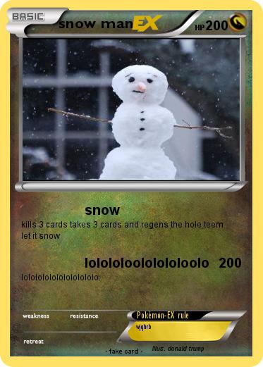 Pokemon snow man