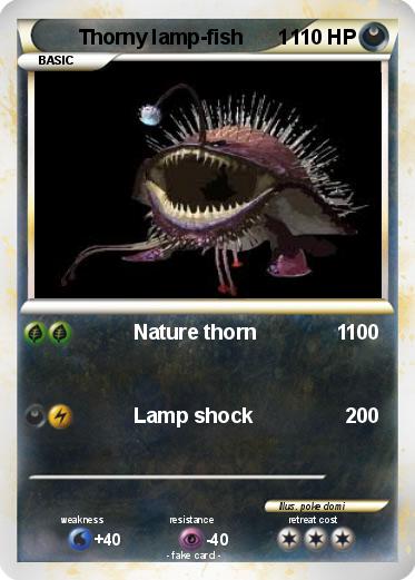 Pokemon Thorny lamp-fish      1