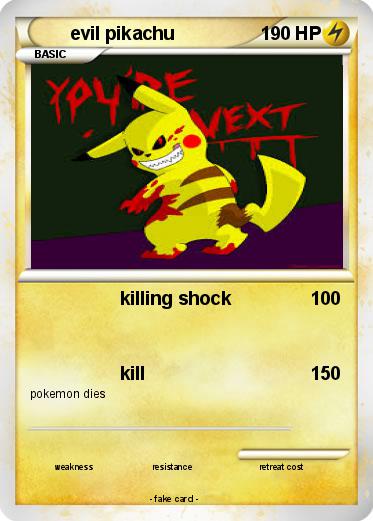 Pokemon evil pikachu