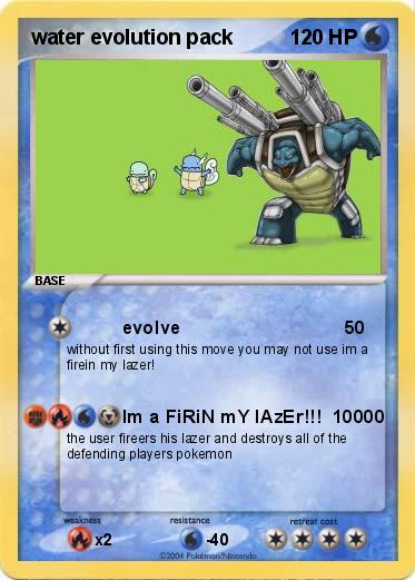 Pokemon water evolution pack