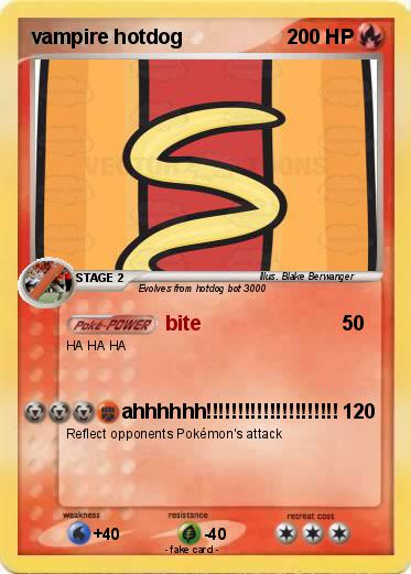 Pokemon vampire hotdog