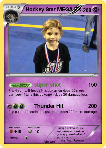 Pokemon Hockey Star MEGA EX