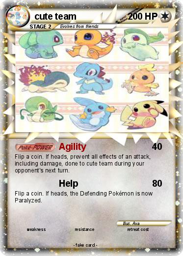 Pokemon cute team