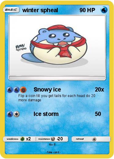 Pokemon winter spheal