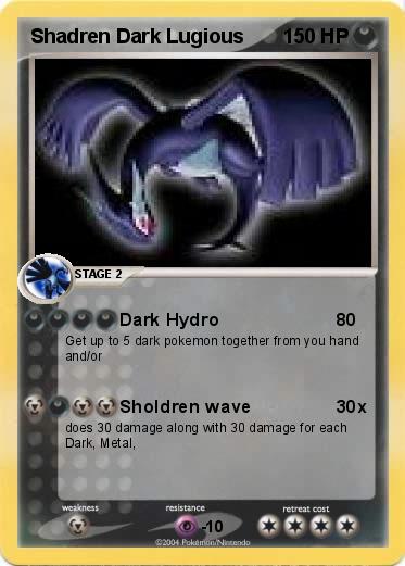 Pokemon Shadren Dark Lugious