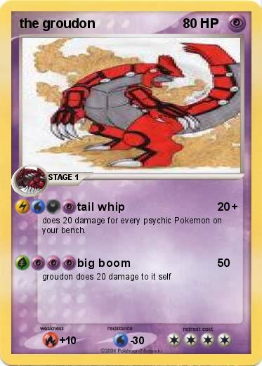 Pokemon the groudon