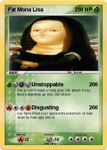 Pokemon Fat Mona Lisa