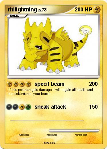Pokemon rhilightning