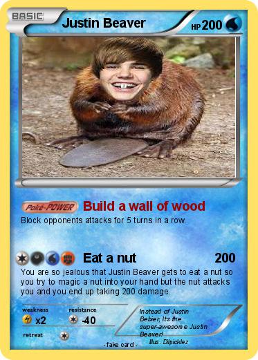 Pokemon Justin Beaver