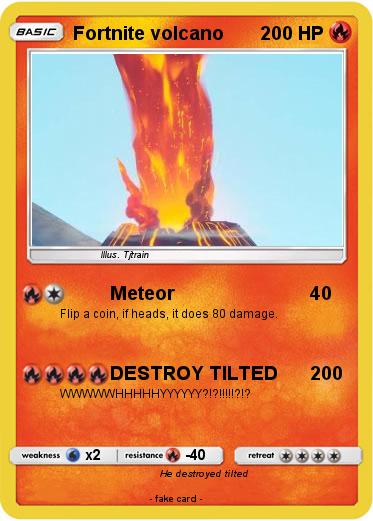 Pokemon Fortnite volcano