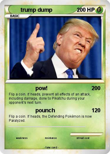 Pokemon trump dump