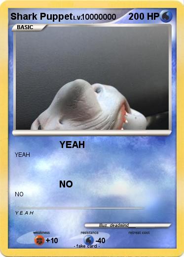 Pokemon Shark Puppet