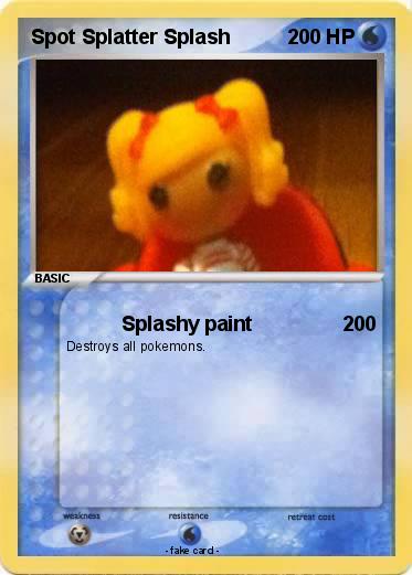 Pokemon Spot Splatter Splash