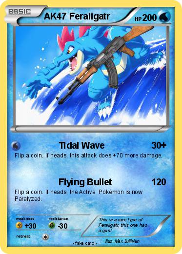Pokemon AK47 Feraligatr