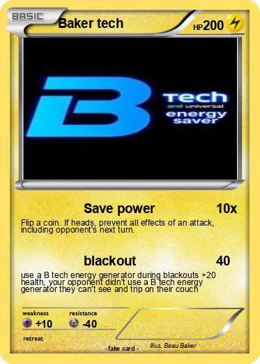 Pokemon Baker tech