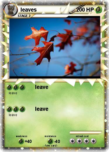 Pokemon leaves