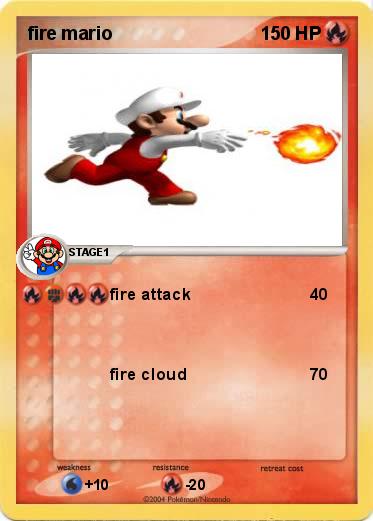 Pokemon fire mario  