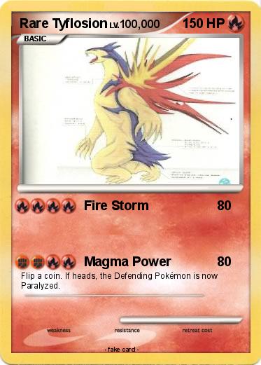 Pokemon Rare Tyflosion