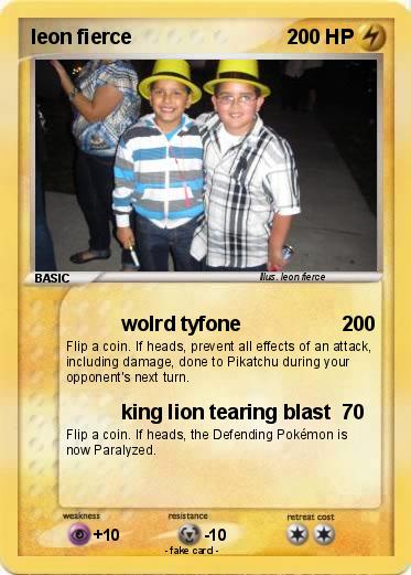 Pokemon leon fierce